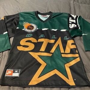 Nike Dallas Stars Black, Green & Gold Hockey Jersey